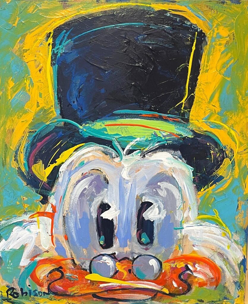 New original Scrooge painting by Eric Robison