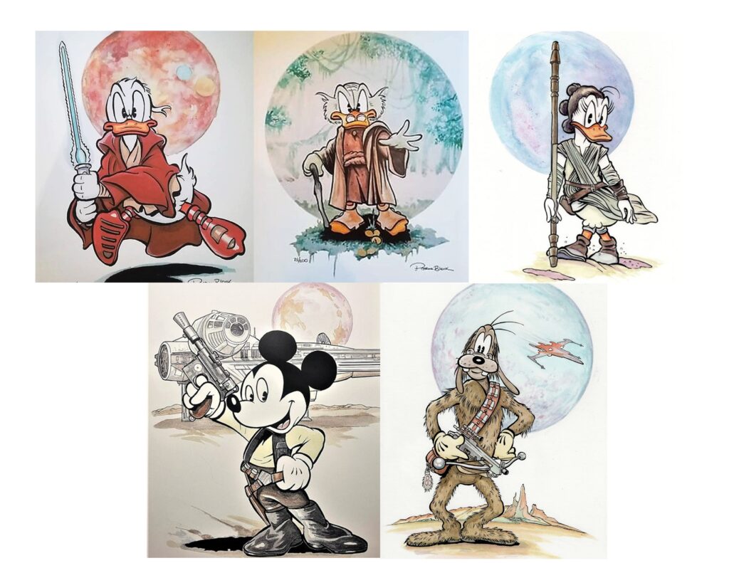 All the previous Sci Fi Con/Disney Star Wars prints now available