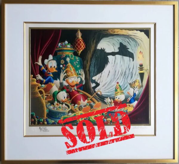 Gold Plate Edition Carl Barks lithograph released in 1997.