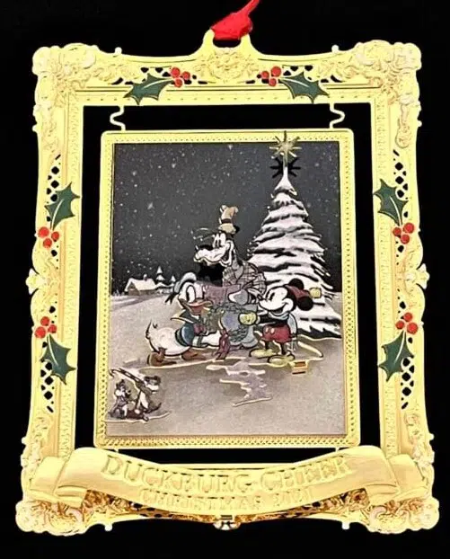2021 Christmas ornament – Duckburg Cheer – Gold