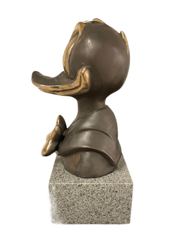 Donald Duck Bronze Bust – Black patina - Image 2