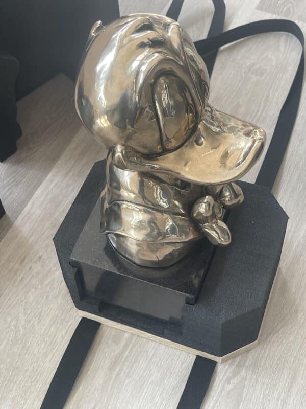 Donald Duck Bronze Bust – Black patina - Image 15
