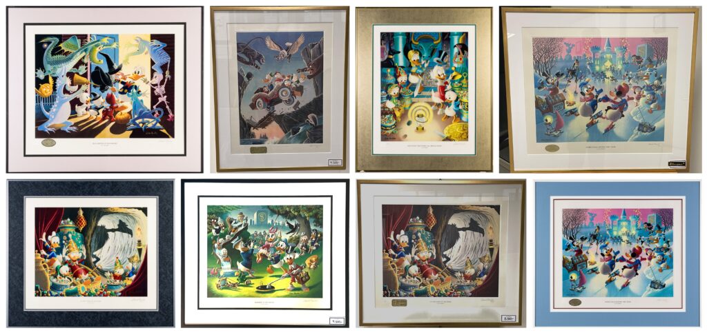 8 new large lithos added to our Carl Barks gallery.