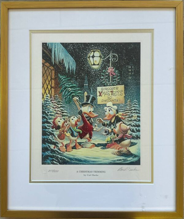Popular regular edition Carl Barks lithograph released in 1999