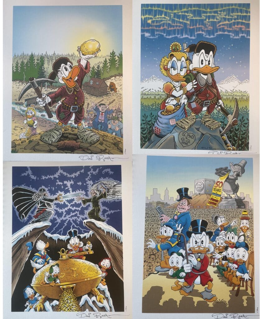 Extremely popular, hand-signed Don Rosa prints