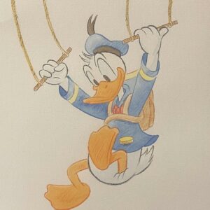 Original Watercolour: Donald Duck's 90th Anniversary
