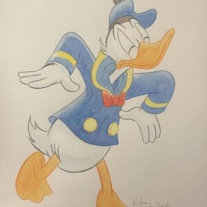 Original Watercolour: Donald Duck's 90th Anniversary
