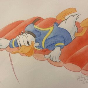 Original Watercolour: Donald Duck's 90th Anniversary