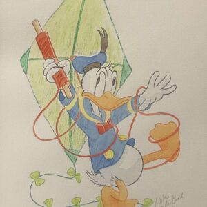 Original Watercolour: Donald Duck's 90th Anniversary