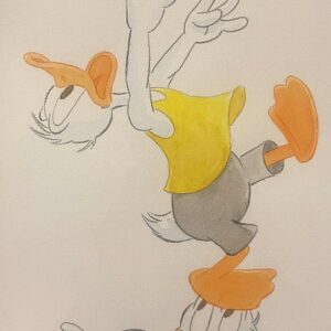 Original Watercolour: Donald Duck's 90th Anniversary