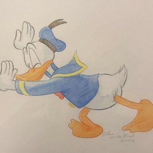 Original Watercolour: Donald Duck's 90th Anniversary