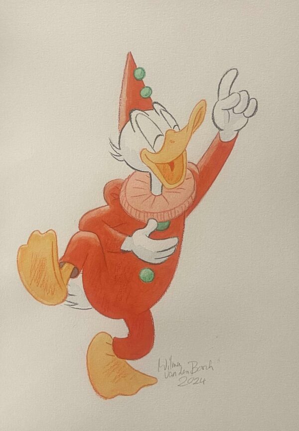 Original Watercolour: Donald Duck's 90th Anniversary