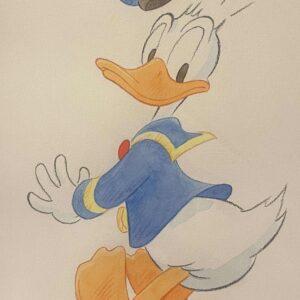 Original Watercolour: Donald Duck's 90th Anniversary