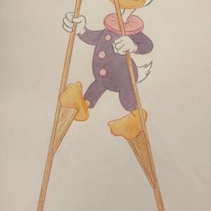 Original Watercolour: Donald Duck's 90th Anniversary