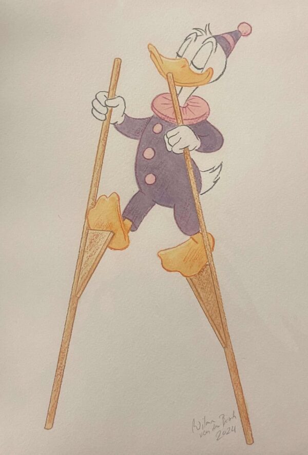 Original Watercolour: Donald Duck's 90th Anniversary