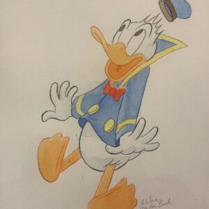 Original Watercolour: Donald Duck's 90th Anniversary