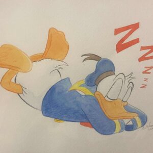 Original Watercolour: Donald Duck's 90th Anniversary