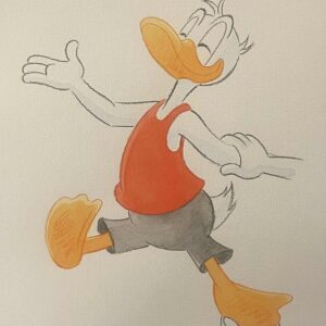 Original Watercolour: Donald Duck's 90th Anniversary