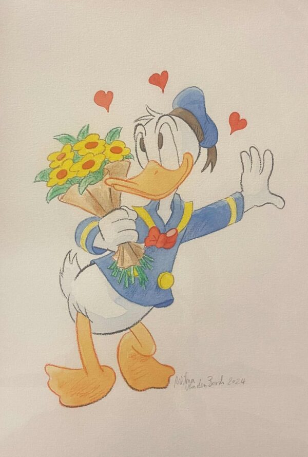 Original Watercolour: Donald Duck's 90th Anniversary