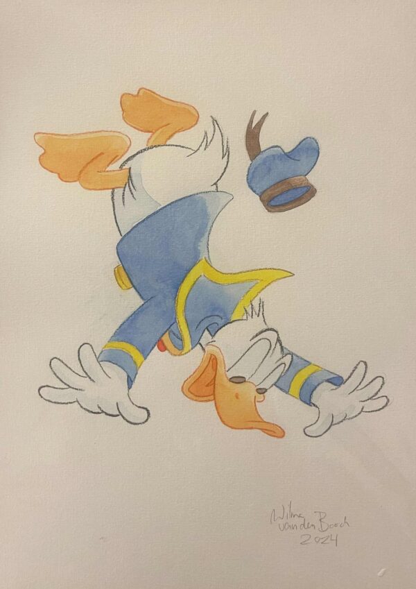 Original Watercolour: Donald Duck's 90th Anniversary