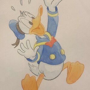 Original Watercolour: Donald Duck's 90th Anniversary