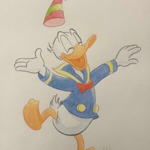 Original Watercolour: Donald Duck's 90th Anniversary