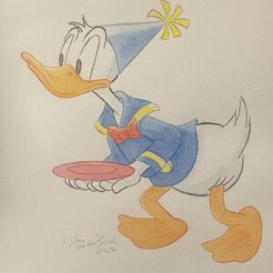 Original Watercolour: Donald Duck's 90th Anniversary