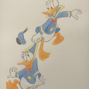 Original Watercolour: Donald Duck's 90th Anniversary
