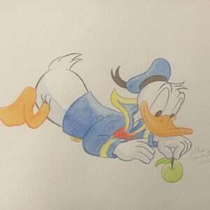 Original Watercolour: Donald Duck's 90th Anniversary