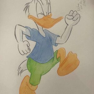 Original Watercolour: Donald Duck's 90th Anniversary