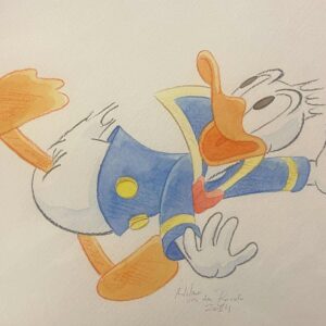 Original Watercolour: Donald Duck's 90th Anniversary