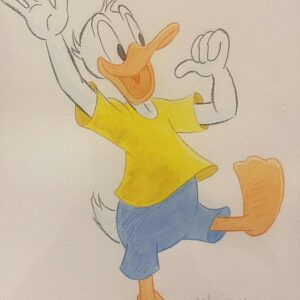 Original Watercolour: Donald Duck's 90th Anniversary