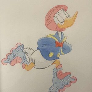 Original Watercolour: Donald Duck's 90th Anniversary
