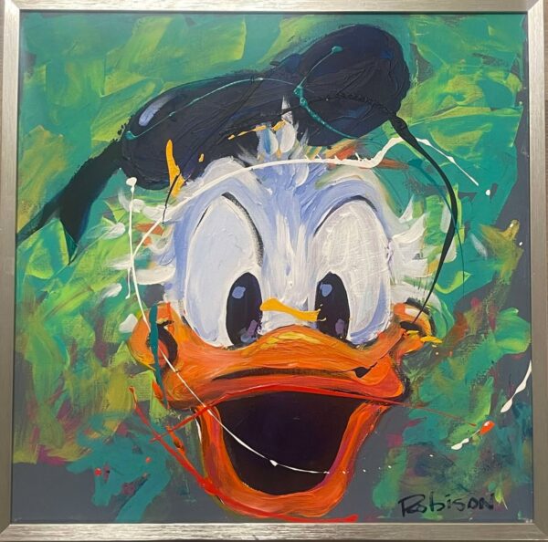 Original portrait painting set: Donald and Daisy - Image 3