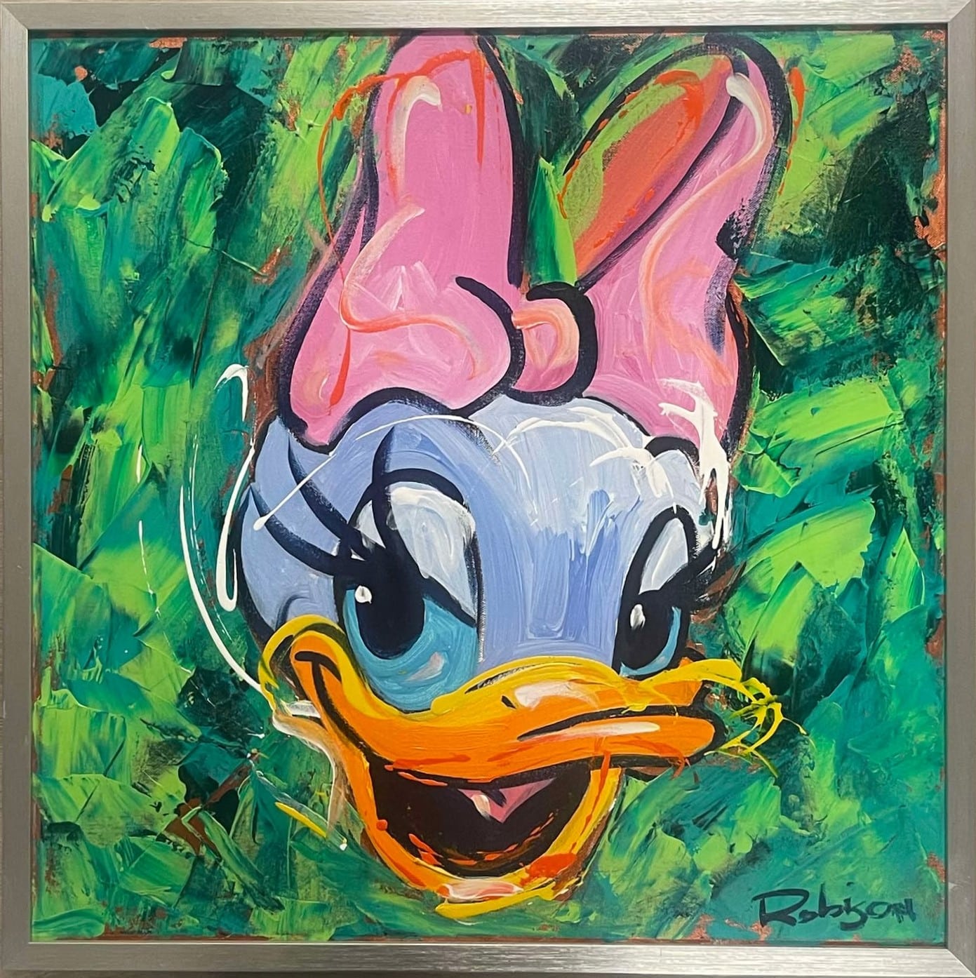 Original portrait painting set: Donald and Daisy - Image 6