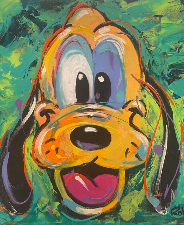 Original portrait painting: Pluto - Image 3