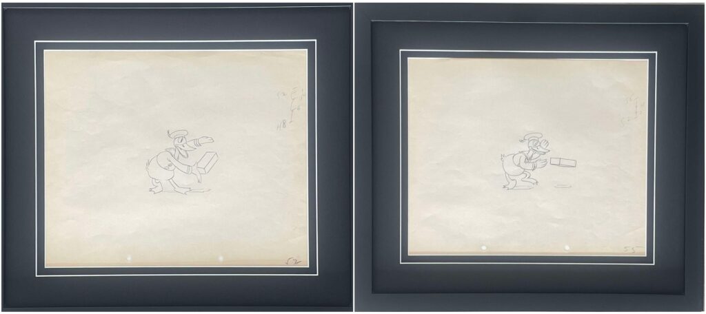 Our two final original Donald Duck animation drawings from 1934 available online now!