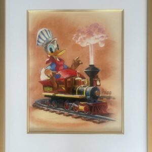 Original Donald Duck pastel by Disney Master Artist Mike Peraza