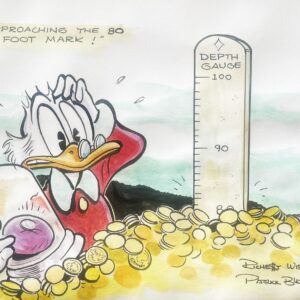 Original Scrooge McDuck watercolor by Patrick Block