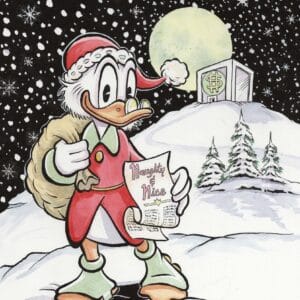 Based on watercolour: Humbug & Holly