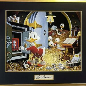 Secret Safe - Exclusive money bin scene by Carl Barks