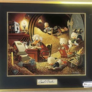Pleasure in the Treasure - Money bin scene by Carl Barks