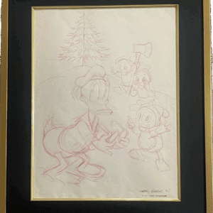 Carl Barks original prelim study