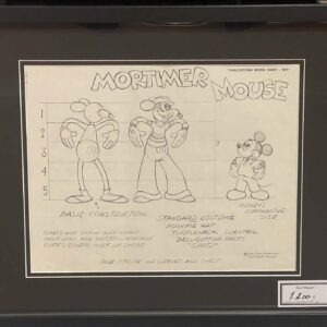 Mortimer Mouse model sheet