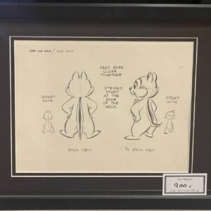 Chip and Dale - Back Views model sheet