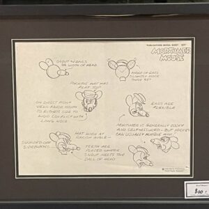 Mortimer Mouse - Head poses model sheet