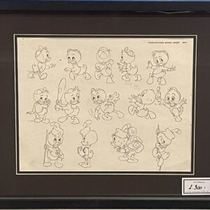 Huey, Dewey and Louie - Poses model sheet