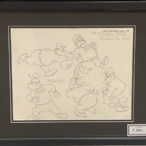 Beagle Boys - Miscellaneous poses model sheet