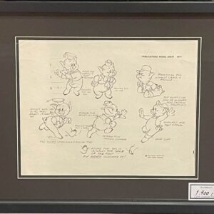 Three Little Pigs model sheet