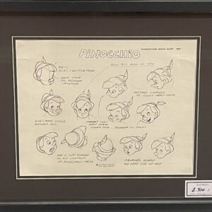 Pinocchio - Head poses model sheet